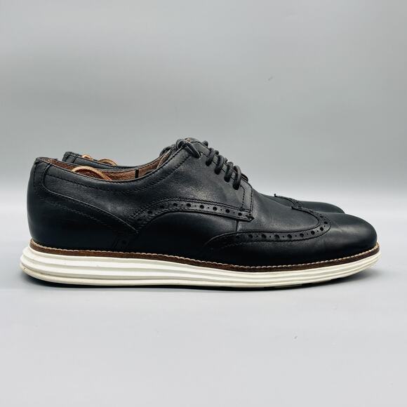 Cole Haan Shoes Mens 8.5 Black Leather Wingtip Derby Oxford Dress Sneakers main image 5